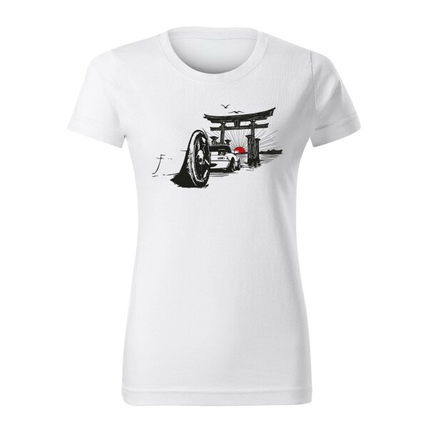 11/25 | T-SHIRT ♀ | NOVEMBER | S | weiss | Vorderseite | mazda/mx5/na