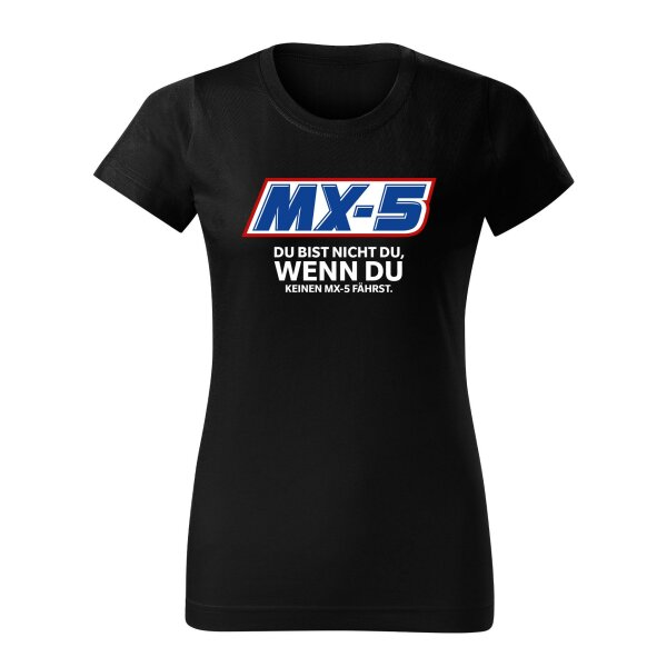 T-SHIRT ♀ | DIVA | S | schwarz | Vorderseite | mazda/mx5