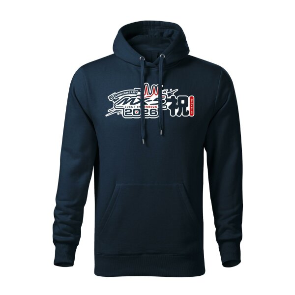 HOODIE ♂ | EIN-MX5-Event 2026 | 3XL | marineblau | Vorderseite | mazda/mx5