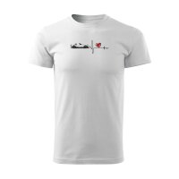 T-SHIRT ♂ | HEARTBEAT - CLASSIC | XXL | WEISS |...