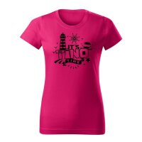 T-SHIRT ♀ | TINO TIME | XXL | himbeer | Vorderseite |...