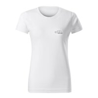 T-SHIRT ♀ | MÄDELS | MX-5 | S | weiss | Vorderseite/Rückseite | mazda/mx5/na