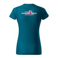 T-SHIRT ♀ | MÄDELS | MX-5 | XXL | petrolblau | Vorderseite/Rückseite | mazda/mx5/nd
