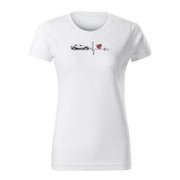 T-SHIRT ♀ | HEARTBEAT - CLASSIC | M | WEISS | VORDERSEITE...