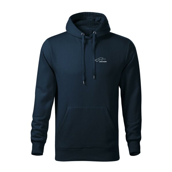 HOODIE ♂ | MÄDELS | MX-5 | S | marineblau | Vorderseite/Rückseite | mazda/mx5/na