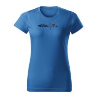 T-SHIRT ♀ | HEARTBEAT - CLASSIC | XXL | AZURBLAU |...