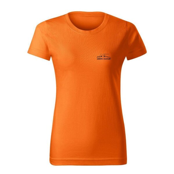 T-SHIRT ♀ | 02/2026 | NAMEWEAR | MX-5 | L | orange | Vorderseite | mazda/mx5/nc