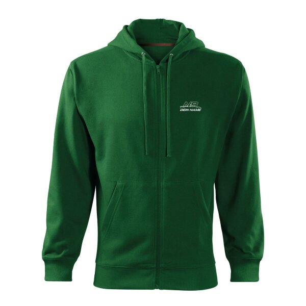 ZIPPER ♂ | 02/2026 | NAMEWEAR | MX-5 | L | flaschengruen | Vorderseite | mazda/mx5/nb