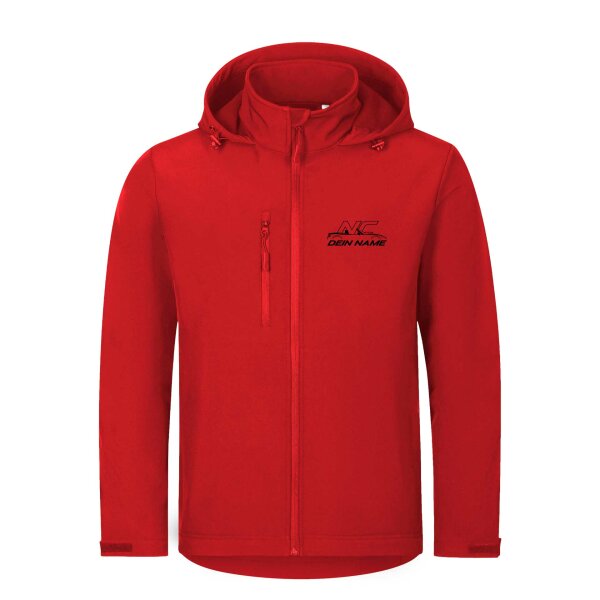 SOFTSHELL-JACKE ♂ | 03/2026 | NAMEWEAR | MX-5 | L | rot | Vorderseite | mazda/mx5/nc