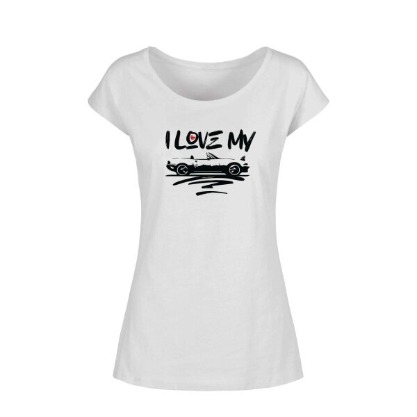 LADIES WIDE NECK TEE | ♀ | I LOVE MY MX-5