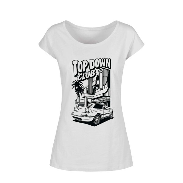 LADIES WIDE NECK TEE | ♀ | TOP DOWN CLUB