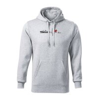 HOODIE ♂ | HEARTBEAT - CLASSIC | XL | HELLGRAU-MELIERT |...