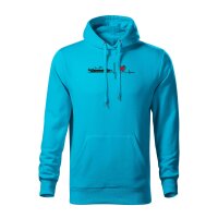 HOODIE ♂ | HEARTBEAT - CLASSIC | L | TüRKISBLAU |...