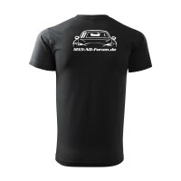 T-SHIRT ♂ | ND-FORUM | XL | EBONY-GRAU | VORDER&RÜCKSEITE | MAZDA/BASIC