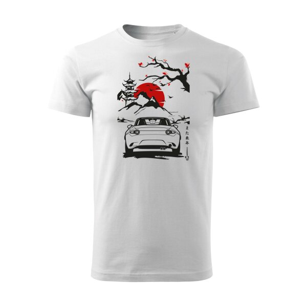 11/23 | T-SHIRT ♂ | NOVEMBER  | M | WEISS | VORDERSEITE | MAZDA/MX5/ND