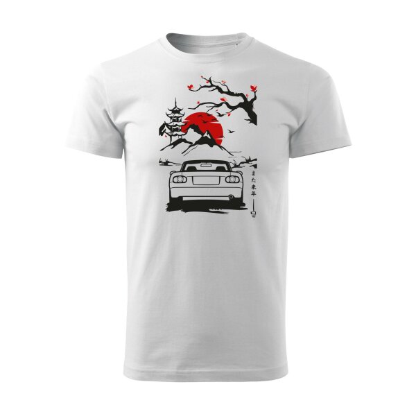 11/23 | T-SHIRT ♂ | NOVEMBER  | L | WEISS | VORDERSEITE | MAZDA/MX5/NB