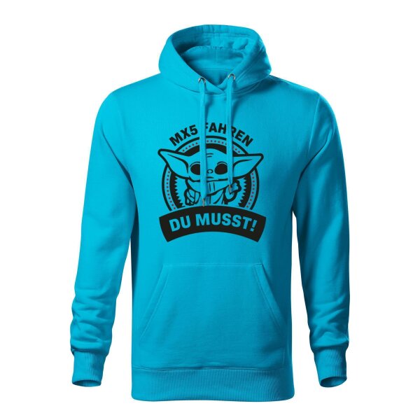 Hoodie ♂ | THE CHILD | Größe: M (Türkisblau)