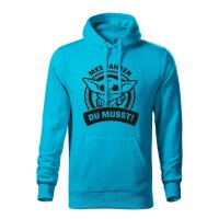 Hoodie ♂ | THE CHILD | Größe: M (Türkisblau)
