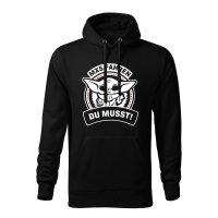 Hoodie ♂ | THE CHILD | Größe: XL (Schwarz)