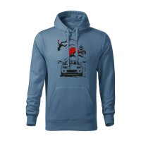 04/24 | HOODIE ♂ | APRIL | M | DENIM | VORDERSEITE |...