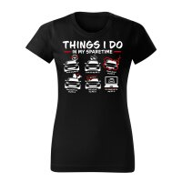 T-SHIRT ♀ | SPARETIME | L | schwarz | Vorderseite |...