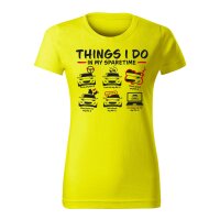 T-SHIRT ♀ | SPARETIME | S | zitronengelb | Vorderseite |...