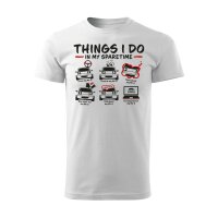 T-SHIRT ♂ | SPARETIME | L | weiss | Vorderseite |...