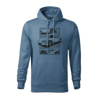 HOODIE ♂ | COMIC | Größe: M (Denim) NB