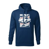 HOODIE ♂ | COMIC | Größe: M (Mitternachtsblau) NA