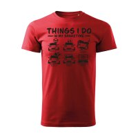T-SHIRT ♂ | SPARETIME | L | rot | Vorderseite | mazda/mx5/na