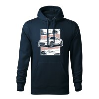 HOODIE ♂ | COMIC | Größe: L (Marineblau) ND