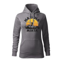 HOODIE ♀ | HAKUNA MIATA | M | stahlgrau | Vorderseite |...
