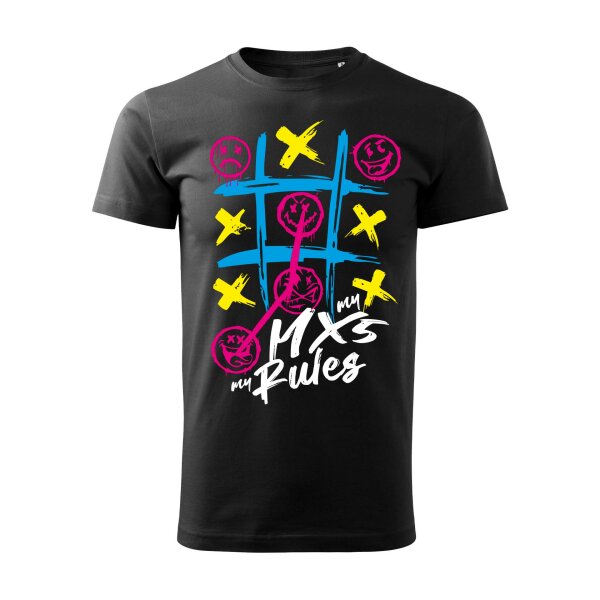 T-SHIRT ♂ | MY MX-5 - MY RULES | 3XL | schwarz | Vorderseite | mazda/mx5