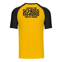 T-SHIRT ⚥ | ES KÖNNTE SO ... | XL | gelb | Vorderseite/Rückseite | mazda/mx5