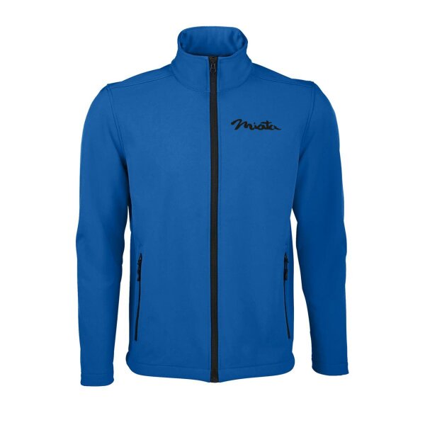 SOFTSHELL ♂ | BASIC | MX-5 | S | koenigsblau | Vorderseite/Rückseite | mazda/mx5/miata