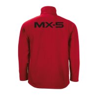 SOFTSHELL ♂ | BASIC | MX-5 | M | rot | Vorderseite/Rückseite | mazda/mx5/na