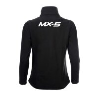 SOFTSHELL ♀ | BASIC | MX-5 | M | schwarz | Vorderseite/Rückseite | mazda/mx5/nd