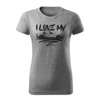 T-SHIRT ♀ | I LOVE MY MX-5 | S | dunkelgraumeliert |...