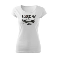 T-SHIRT ♀ | BOATNECK | I LOVE MY MX-5 | XL | weiss |...