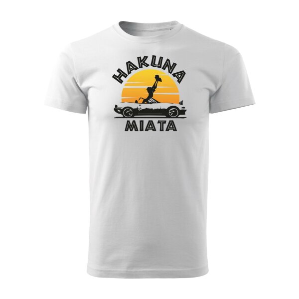 T-SHIRT ♂ | HAKUNA MIATA | Größe: L (Weiß) NA