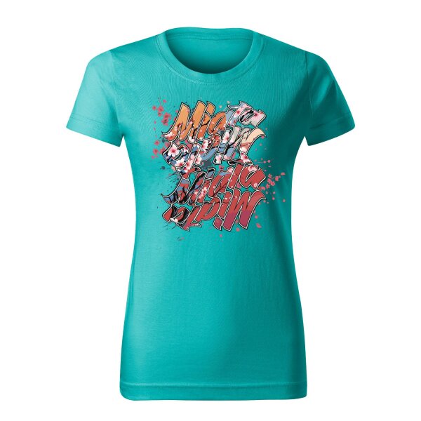 T-SHIRT ♀ | 04/2025 | MIATA SAKURA | MX-5 | XXL | smaragdgruen | Vorderseite | mazda/mx5