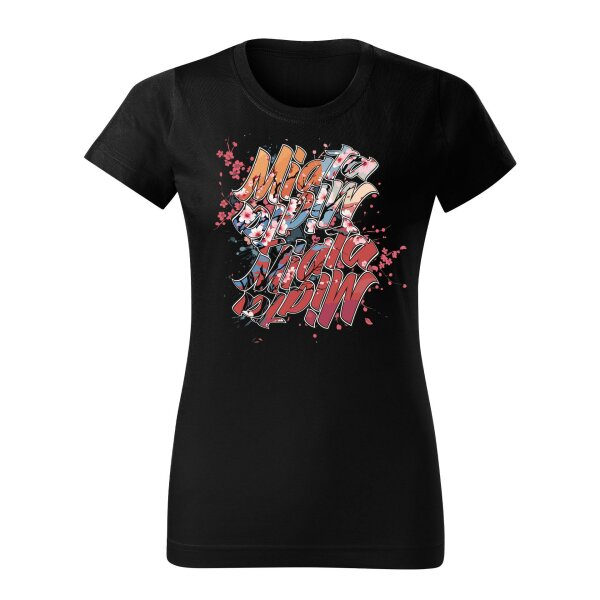 T-SHIRT ♀ | 04/2025 | MIATA SAKURA | MX-5 | M | schwarz | Vorderseite | mazda/mx5