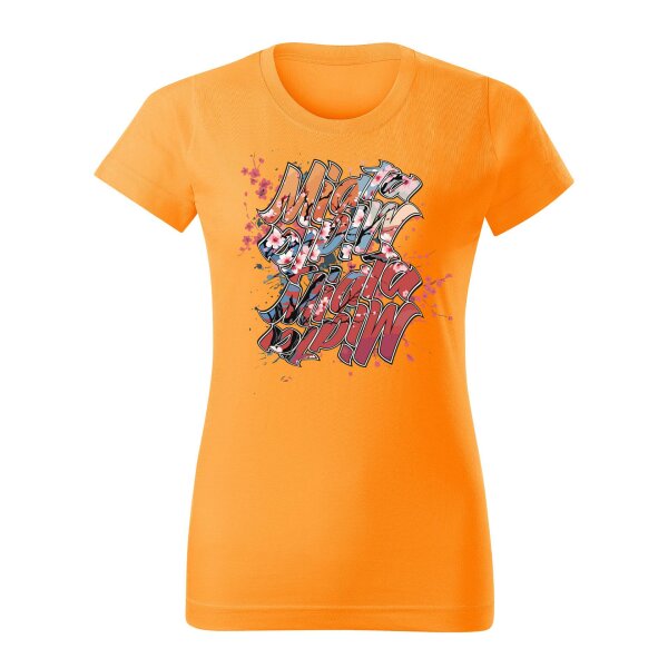 T-SHIRT ♀ | 04/2025 | MIATA SAKURA | MX-5 | XL | mandarineorange | Vorderseite | mazda/mx5