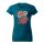 T-SHIRT ♀ | 04/2025 | MIATA SAKURA | MX-5 | L | petrolblau | Vorderseite | mazda/mx5