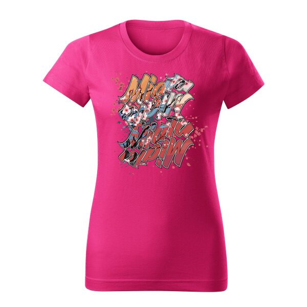 T-SHIRT ♀ | 04/2025 | MIATA SAKURA | MX-5 | M | purpur | Vorderseite | mazda/mx5