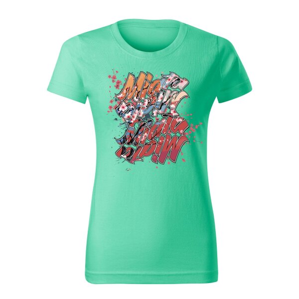 T-SHIRT ♀ | 04/2025 | MIATA SAKURA | MX-5 | L | minze | Vorderseite | mazda/mx5