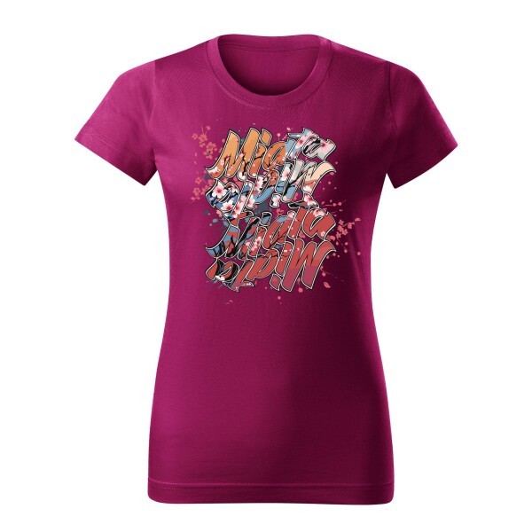 T-SHIRT ♀ | 04/2025 | MIATA SAKURA | MX-5 | XXL | fuchsiarot | Vorderseite | mazda/mx5