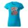 T-SHIRT ♀ | 04/2025 | MIATA SAKURA | MX-5 | M | tuerkisblau | Vorderseite | mazda/mx5
