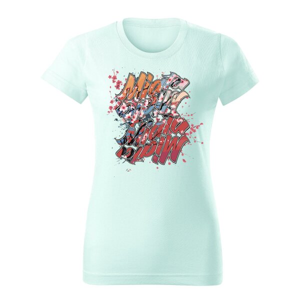 T-SHIRT ♀ | 04/2025 | MIATA SAKURA | MX-5 | XXL | frost | Vorderseite | mazda/mx5