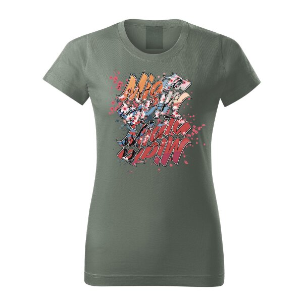 T-SHIRT ♀ | 04/2025 | MIATA SAKURA | MX-5 | XXL | dunklerschiefer | Vorderseite | mazda/mx5